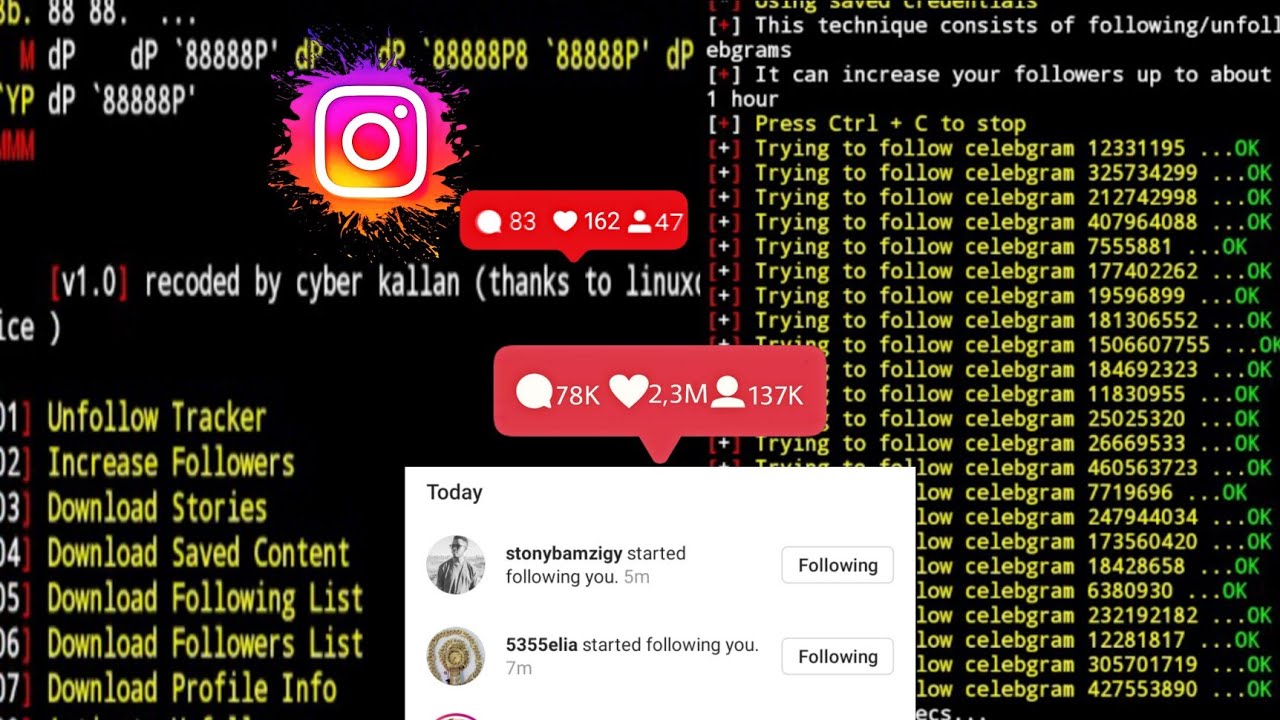 #Termux | INSTAGRAM FOLLOWERS TRICK | bot| NO Root | 2021|💯% work