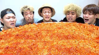 【韓国】超激辛えのき100個食べ切るまで終われません！！