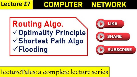 3.2 Optimality Principle, Shortest Path Algorithm, Flooding || Routing Algorithm in Computer Network