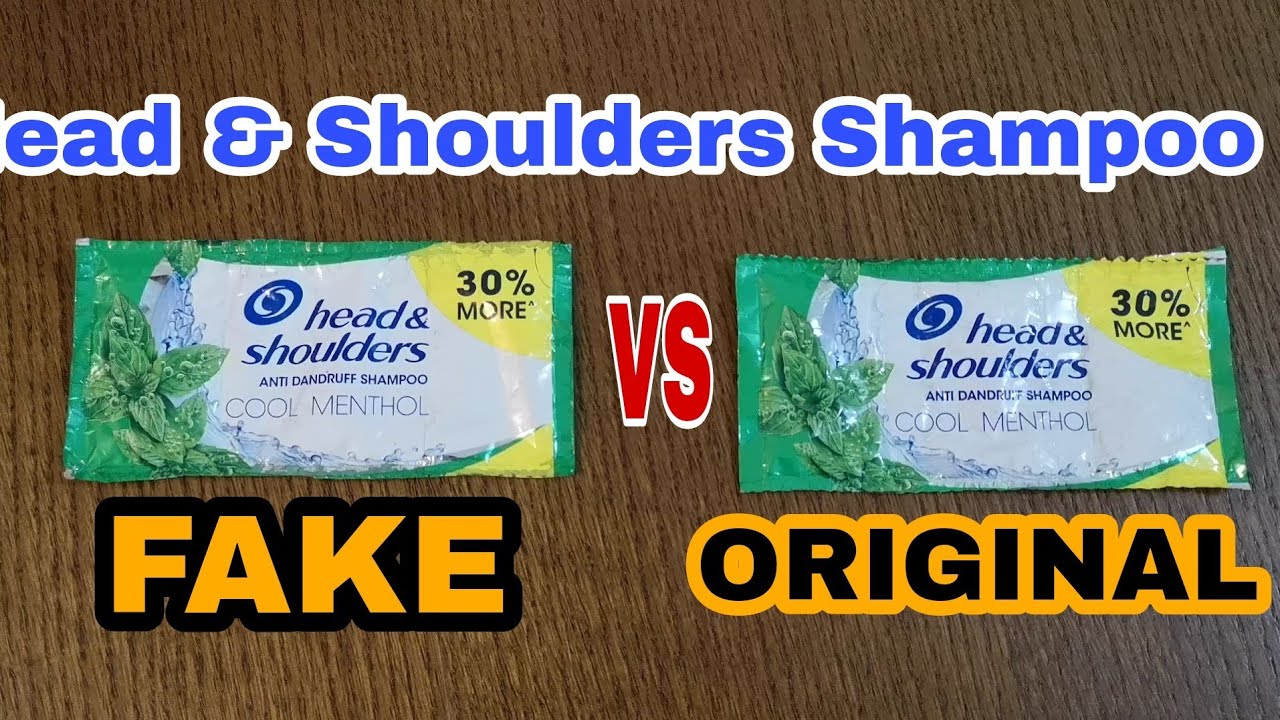 HEAD & SHOULDERS SACHETS ORIGINAL vs FAKE YouTube