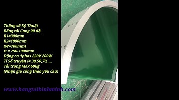 Băng tải Cong 90 độ băng tải bình minh