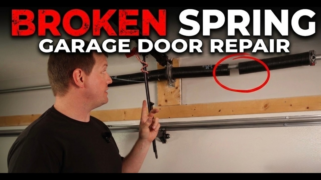 Broken Garage Door Torsion Spring Replacement (2026 Updated Step-by ...