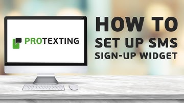 How to set up SMS sign-up widget (help video by ProTexting)