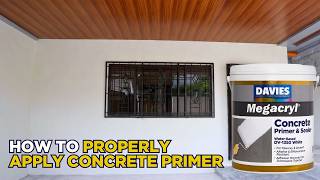 How to Prime Concrete Walls Using DAVIES Megacryl Concrete Primer & Sealer