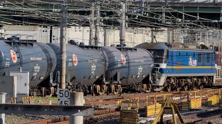 【4K高画質】JR貨物EF210形300番台345号機〔新〕+タキ9両が大宮駅10番線を通過するシーン(8179レ・新A124・石油輸送) 2026.8.4