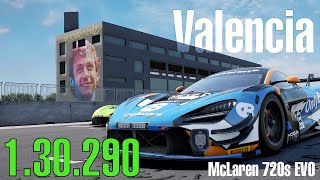 Valencia McLaren 720S GT3 Evo 1.9.4 (1:30.290) - Pitskill.io TOTW Server