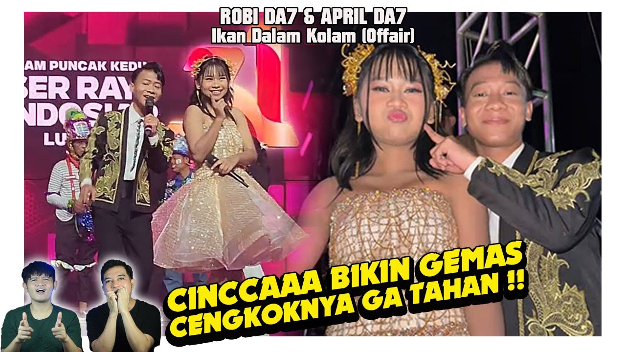 Cincaaa bikin gemas !! April DA7 & Robi DA7 Ikan Dalam Kolam (Offair HUT Indosiar)