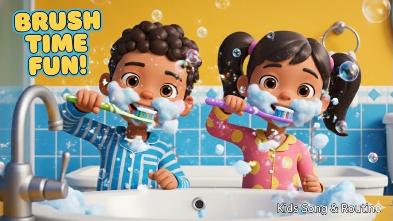 Brushing Teeth Rhyme For Children | @tonnyvibes01 Nursery Rhymes & Kids Songs
