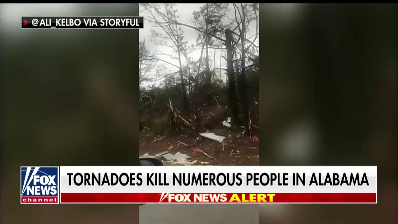 Tornadoes tear though Alabama leaving numerous people dead - YouTube