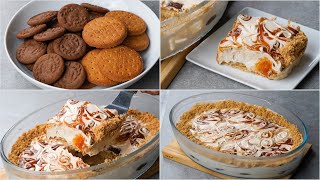10 Min. Summer Cold Dessert | No Bake, No Cook | Caramel Cookies Dessert Recipe | Summer Dessert