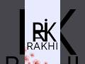 Logo name rakhi  comment your name logo viral trending youtubeshorts logodesign