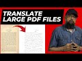 Doc translator by google and translating large pdf documents with images