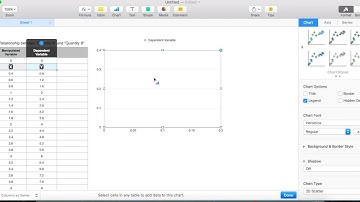Plot line graph using Numbers in MAC.