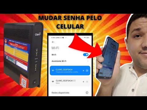 Como mudar a senha do roteador pelo celular wifi Net Claro