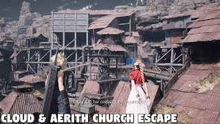 Final Fantasy 7 REMAKE - Cloud & Aerith Church escape