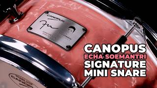 CANOPUS Echa Soemantri Signature Mini Snare 10x5 Pink Diamond Pearl made in JAPAN