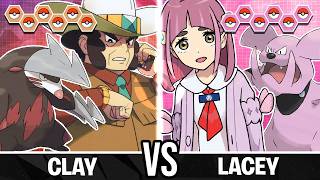 Clay vs Lacey - Pokemon Battle