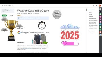 [NEW2025] Weather Data in BigQuery | #qwiklabs | #GSP009 || Lab Solution || Google Cloud Arcade 2025