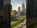 Beautiful Sheikh Zayed Road with Burj Khalifa and Dubai Skyline View