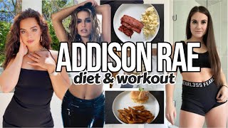 Trying ADDISON RAES Diet & Workout 