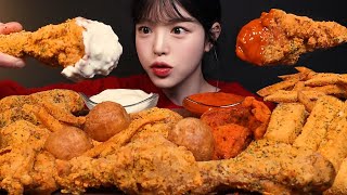 SUB)뿌링클 특집!🍗✨닭다리 핫뿌링클 치즈볼 뿌링치즈스틱 핫도그 사이드까지 치킨 꿀조합 리얼사운드 Bburingkle Chicken Mukbang Asmr