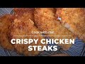 How to bread chicken and make crispy chicken steak using sunbites  crispy chicken nuggets  mk hub