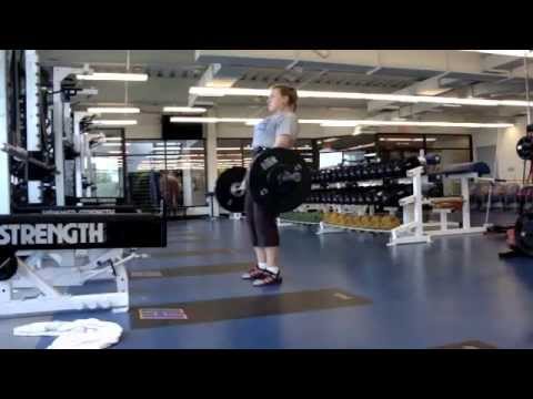 Allison Bradshaw's 250 Hang Clean Max