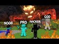 Minecraft NOOB vs PRO vs HACKER vs GOD : LAVA MONSTER ATTACK in Minecraft / Animation battle