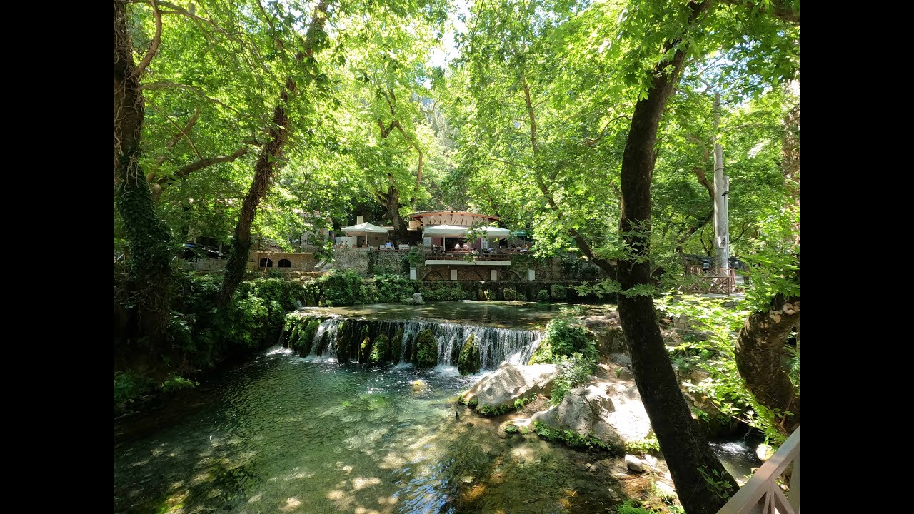 Λιβαδειά-Livadia-Greece. 4κ video Aerial-Skyview .Beautiful city in Greece