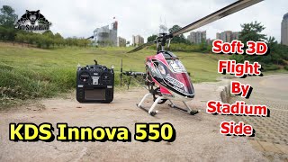 KDS Innova 550 3D RC helicopter Soft 3D Aerobatics By Stadium Side screenshot 2