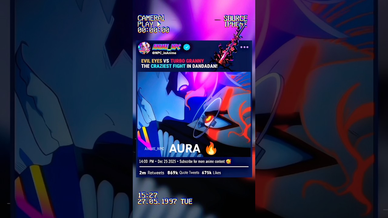 EVIL EYES VS TURBO GRANNY 😱⚡ THE CRAZIEST FIGHT IN DANDADAN!! 