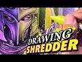 DRAWING WITH OHUHU MARKERS AND COLORED PENCILS| TMNT