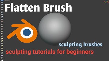 Flatten Brush in Blender