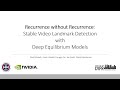 Recurrence without Recurrence: Stable Video Landmark Detection with Deep Equilibrium Models CVPR2023