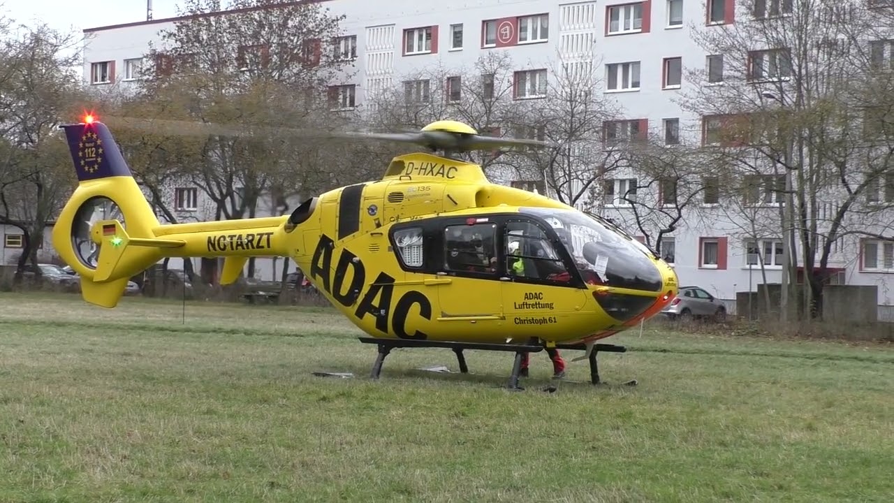 Christoph 61 Start in Halle/ Neustadt