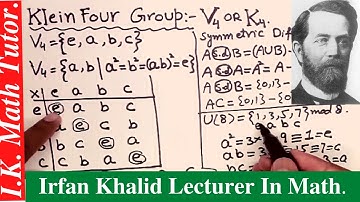 Klein Four Group. V4 or K4 Group. Definition And Examples. || I.K. Math Tutor.