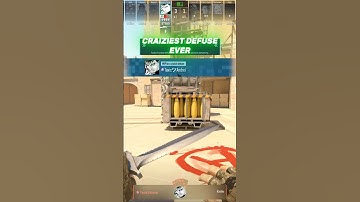 The craziest defuse I have ever seen💀💀 #cs2 #viral #clutch#defuse
