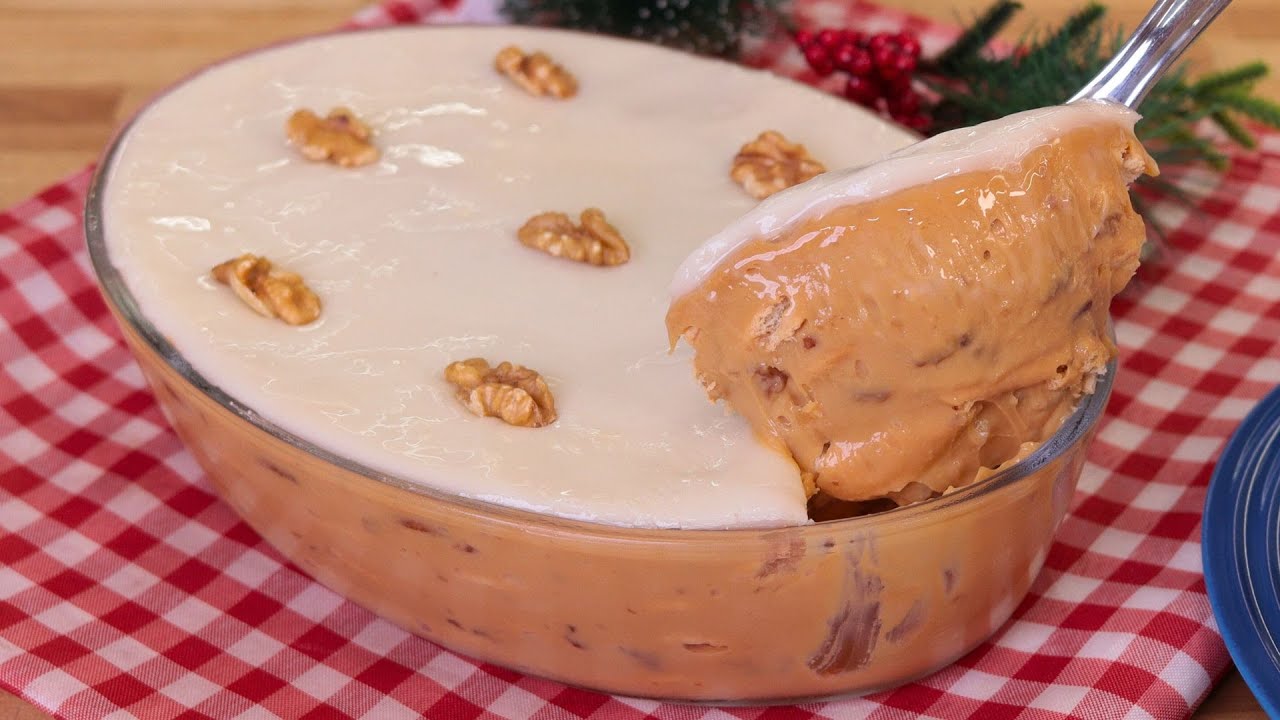 O MELHOR PAVÊ DE NATAL! | PAVÊ DE NOZES SIMPLES E FÁCIL | PAVÊ CAMAFEU DE NOZES NA TRAVESSA