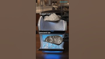 Nugget ice VS crescent ice #euhomy #icemaker #ice #nuggetice #crescentice