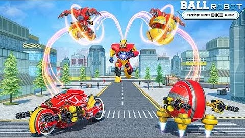 Ball Robot Transform Bike War Part-1 | Rescue City Robot Transform Android GamePlay | By Game Crazy