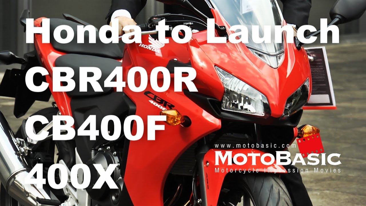 Honda announces the CBR400R, CB400F, and 400X. HONDA CBR400R 