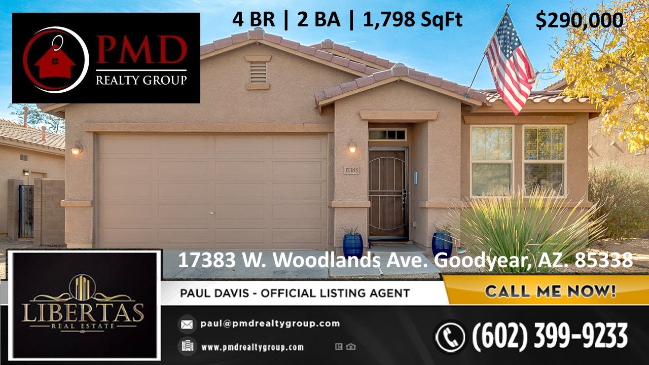Goodyear Arizona Home For Sale 17383 W Woodlands Ave Goodyear, AZ 85338
