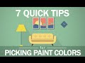 7 tips to picking paint colors