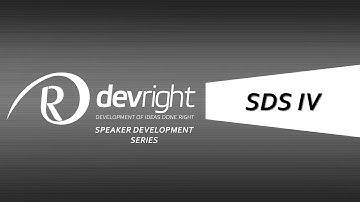 DevRight Speaker Development Series IV - Completing the Journey to OWN IT!