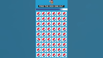 Can You Find🥤🔥The Odd One Out Pepsi Logo? | Emoji Puzzle | Eye Test #shorts #oddoneout