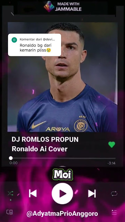 Lirik Lagu Dj Romlos Propun Cover Ronaldo 🤓😱 #ronaldoaicover  #ronaldo   #djromlospropun