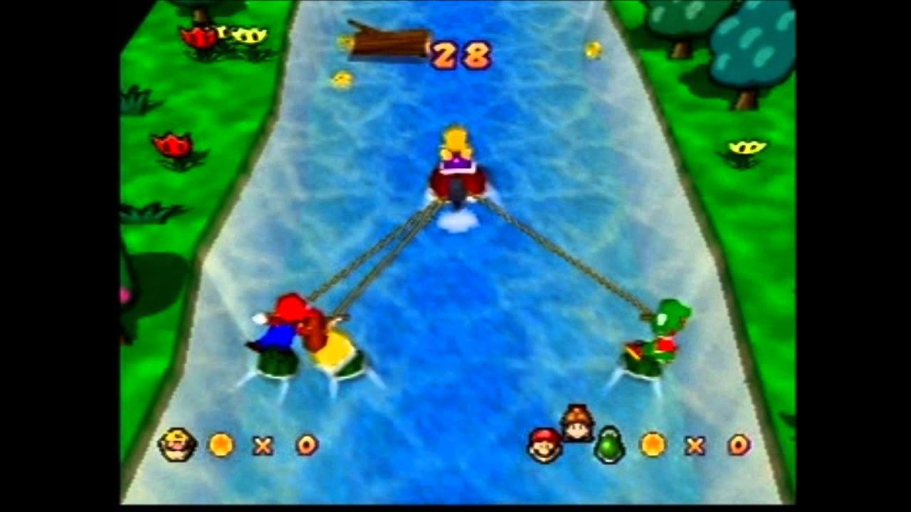 Mario Party 3: 1 vs. 3 Minigame - River Raiders