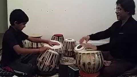 Pandit Anindo Chatterjee with his disciple |Vivek Pandya| Tabla solo