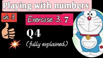 Question 4 | Exercise 3.7 | playing with numbers | Ch 3 | Class 6 | Maths | By MathShooking