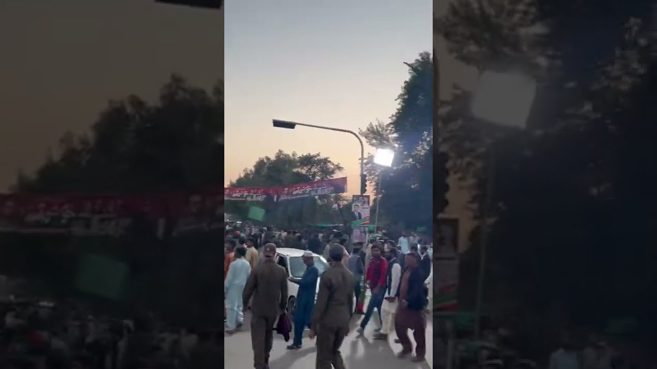 Long March Asad Umar reached Sargodha pti zinda bad